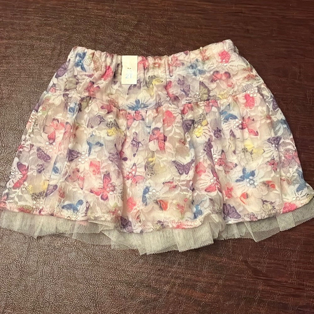 Beautiful Toddler Girl Butterfly Skirt - NWT